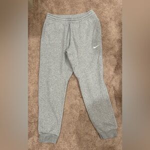 Nike Heather Gray Fleece Joggers